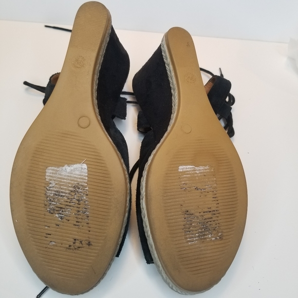 SEYCHELLES Black Whatnot Open Toe Wedge - Picture 7 of 7